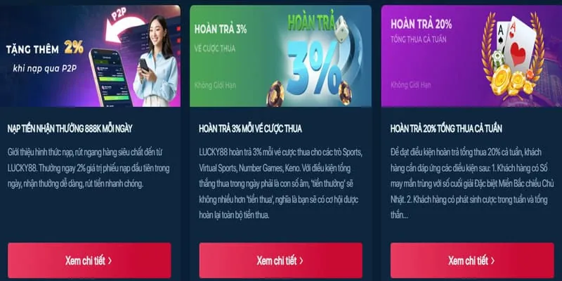 Ưu đãi nạp lại hàng ngày/tuần